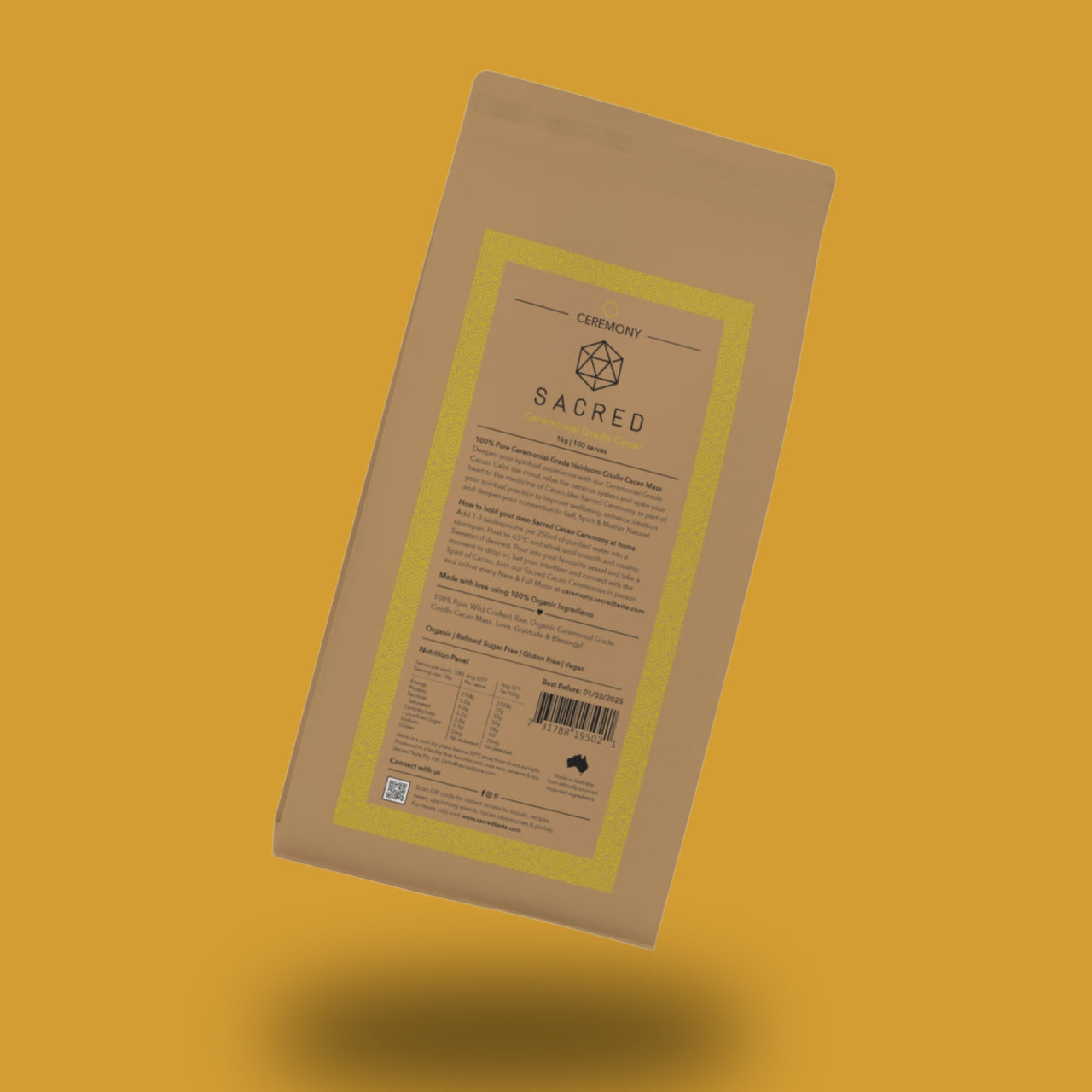 Ceremony: Ceremonial Cacao 1kg Bag