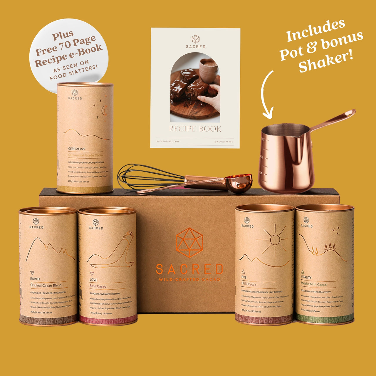 Sacred Cacao Gift Box + Ultimate Cacao Kit